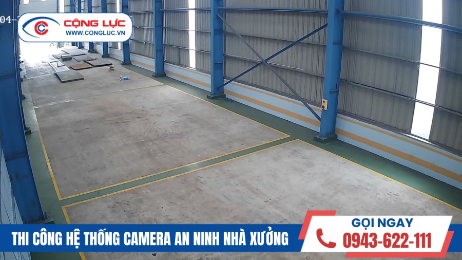 lắp camera nhà xưởng tại đường 5 hồng bàng hải phòng - công ty giang châu