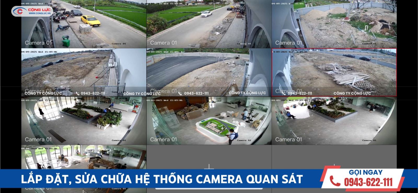 thi công hệ thống camera quan sát dự án himlam central park tại an dương hải phòng