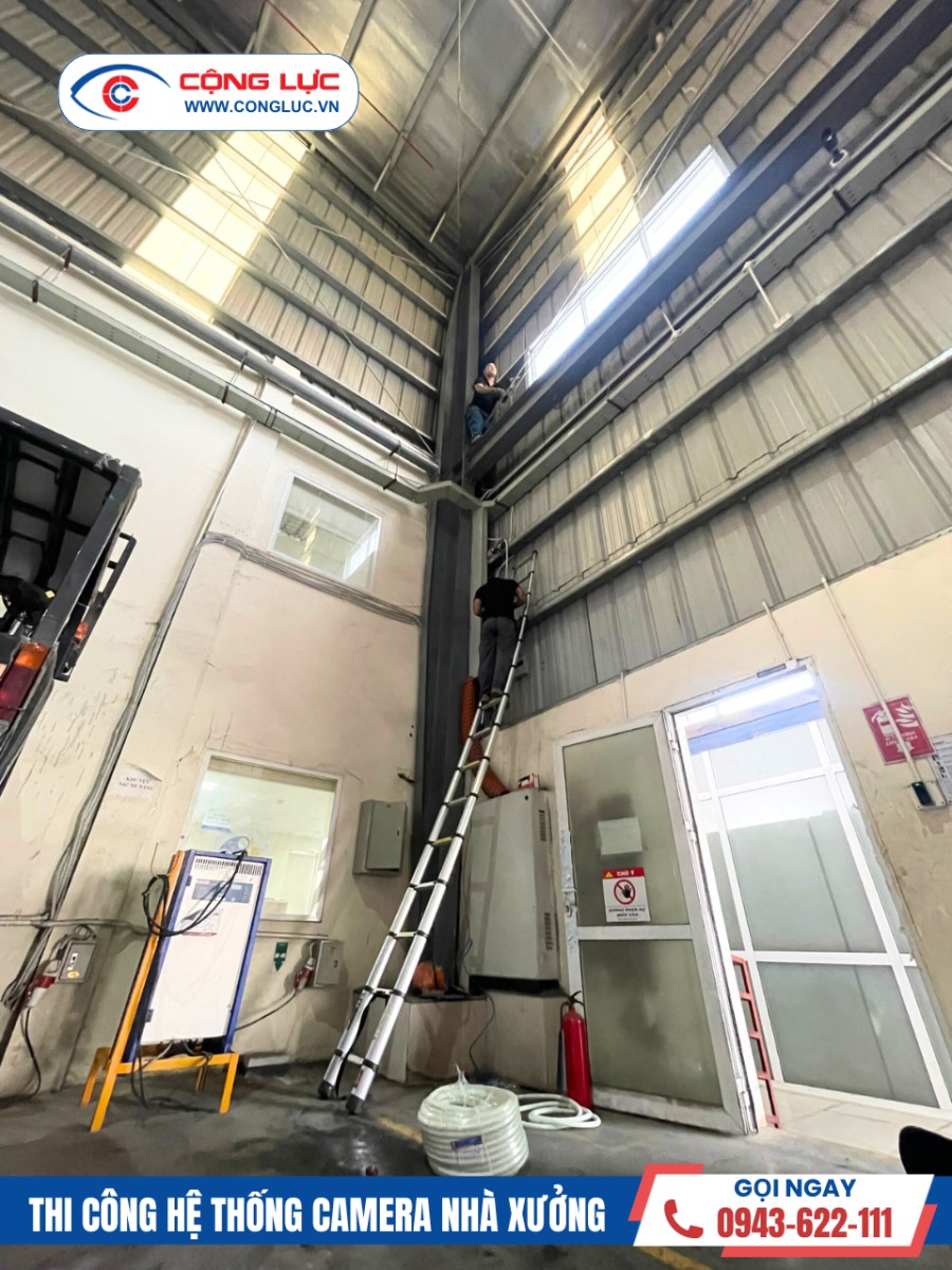 lắp đặt hệ thống camera nhà xưởng tại công ty song hoàng kcn đồ sơn hải phòng