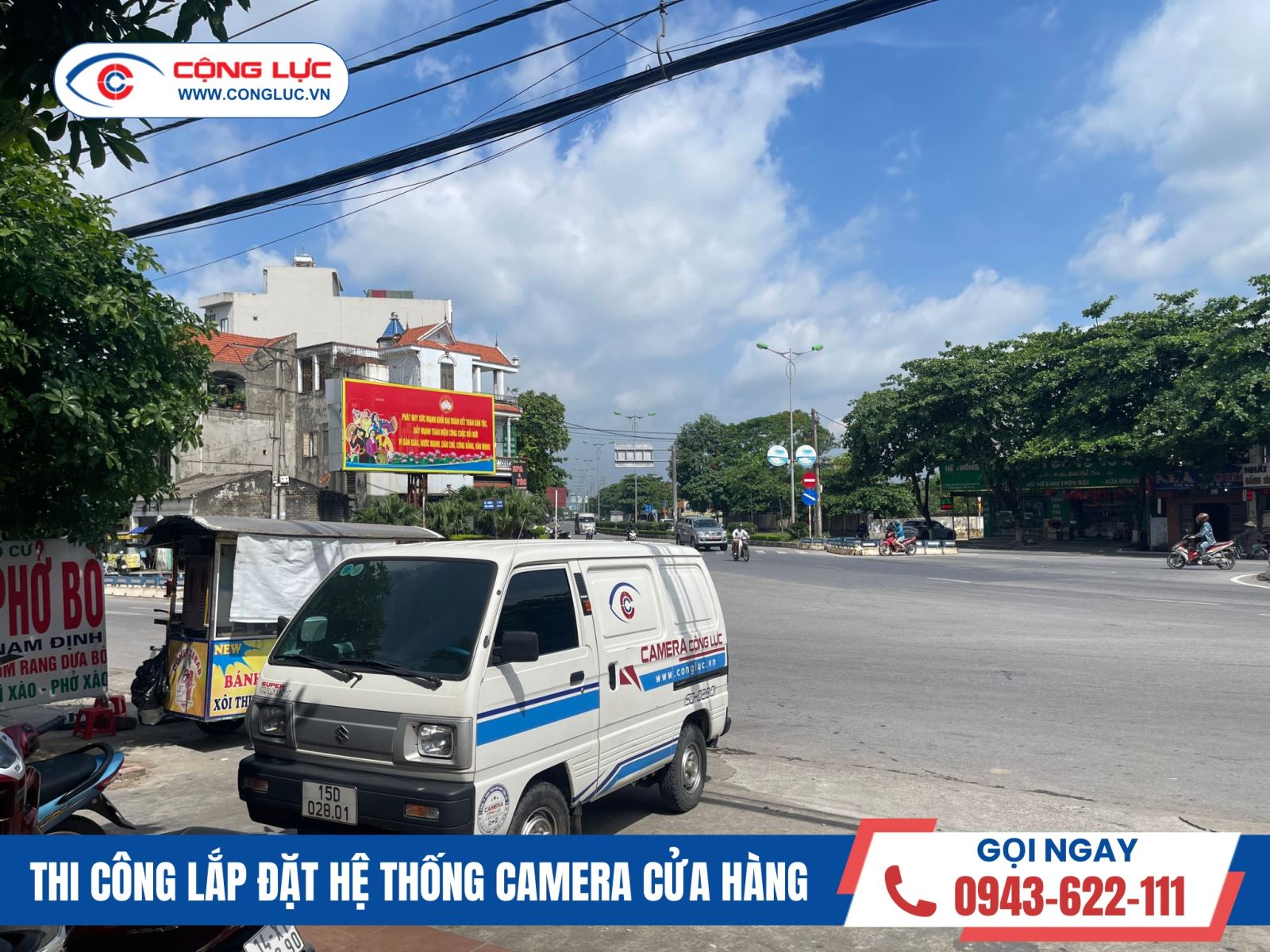 Lắp đặt camera ở cửa hàng xe máy Yamaha Kim Liên tại thị xã Quảng Yên, tỉnh Quảng Ninh