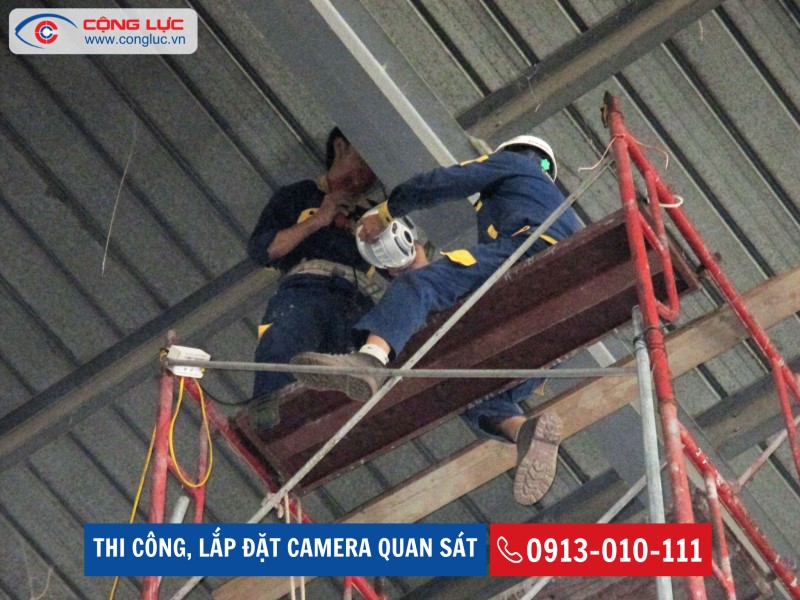 lắp camera quan sát ở nhà máy iia kcn đình vũ hải phòng