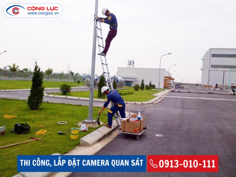 lắp đặt camera giám sát cho công ty iia kcn đình vũ hải an hải phòng