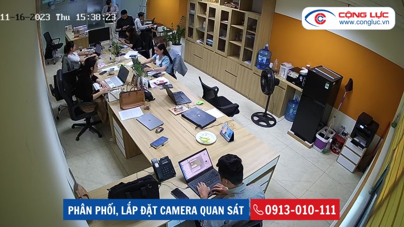 lắp đặt camera tại văn phòng công ty vnft group toà nhà thành đạt ngô quyền hải phòng