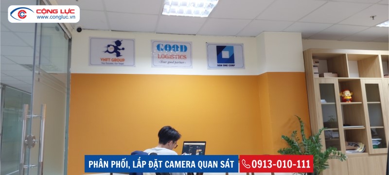 lắp đặt camera văn phòng công ty vnft group toà nhà thành đạt Hải Phòng