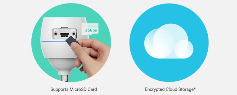 camera wifi ezviz c3tn 3mp hỗ trợ thẻ nhớ lưu trữ cao 256gb