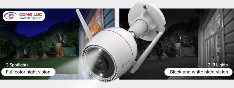 camera wifi ezviz c3tn 3mp tầm nhìn ban đêm siêu nét