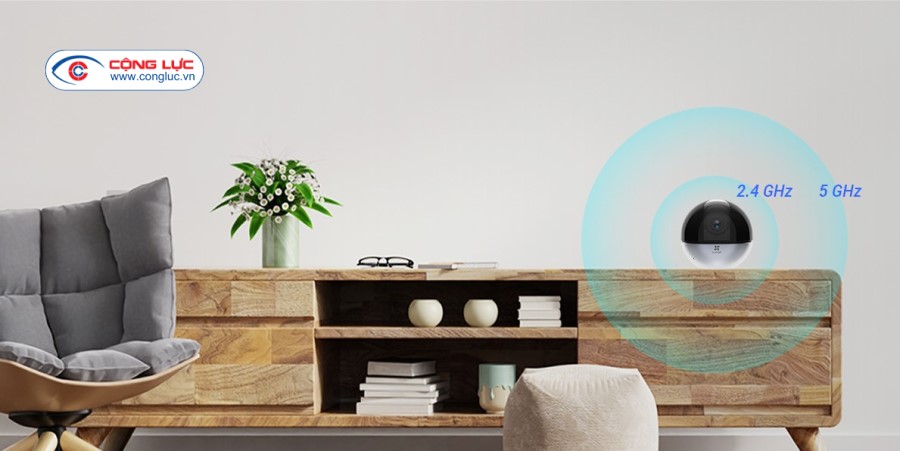 Ezviz E6 3k 5MP kết nối ổn định giúp tăng hiệu suất