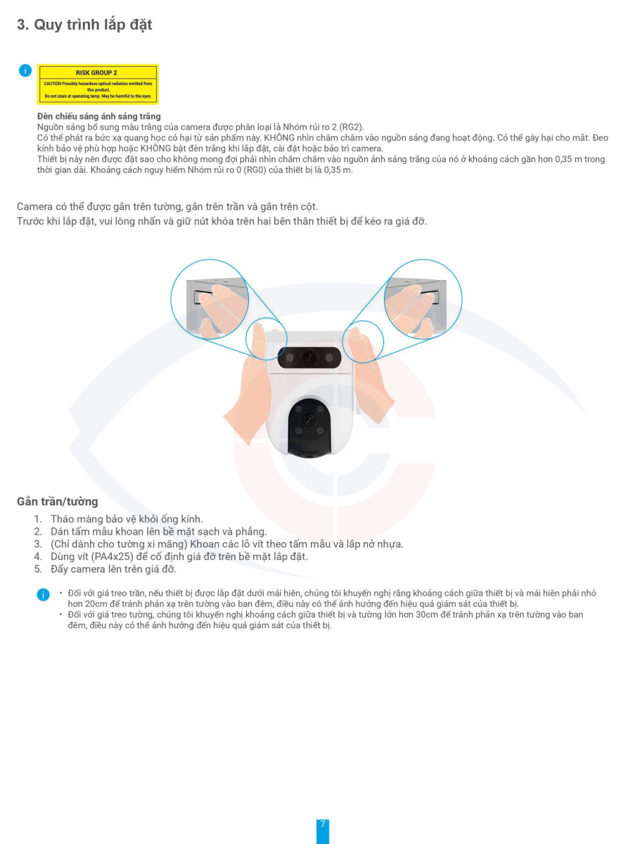 hướng dẫn sử dụng camera wifi 2 ống kính ngoài trời Ezviz H9C 6MP-8