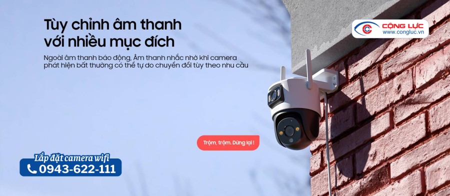CAMERA WIFI IMOU CRUISER DUAL 6MP IPC-S7XP-6M0WED tuỳ chỉnh âm thanh dễ dàng