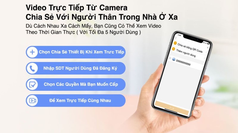 camera wifi imou hỗ trợ xem camera trực tiếp từ xa trên di động
