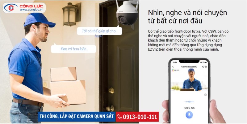 lắp đặt camera wifi ezviz chính hãng