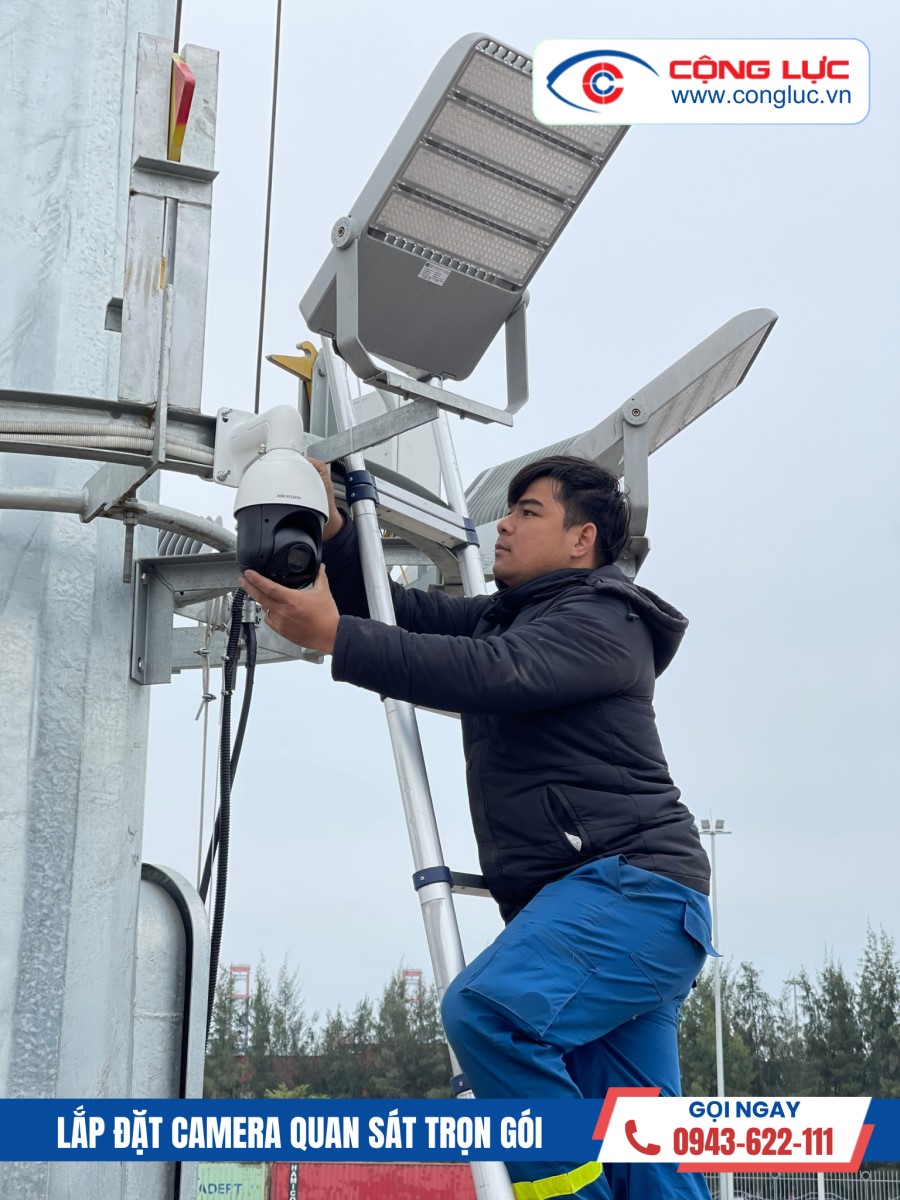 thi công hệ thống camera tại công ty cảng hải minh kcn nam đình vũ hải phòng
