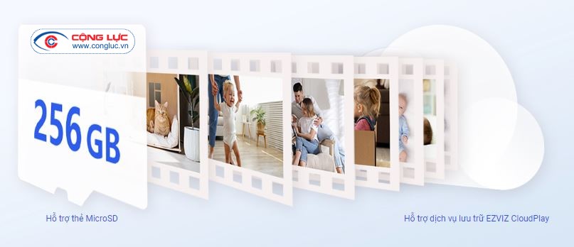 Camera IP Wifi Ezviz H6C PRO 4MP hỗ trợ thẻ nhớ tối đa 256GB