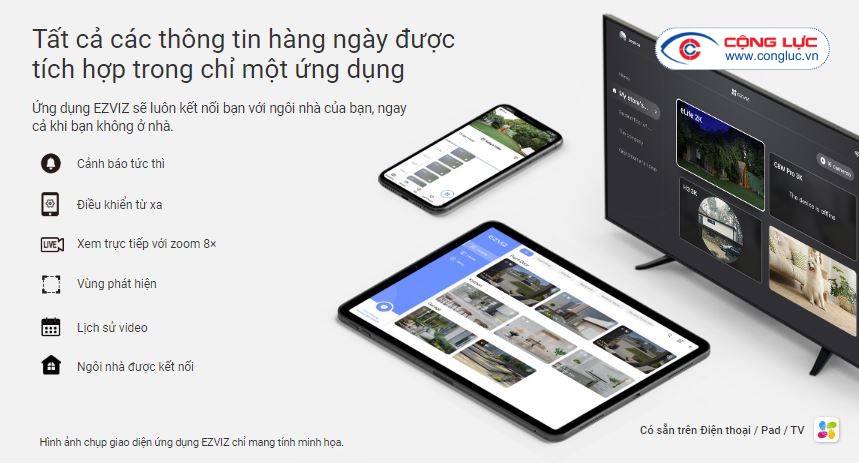 Camera IP Wifi Ezviz H6C PRO 2MP tích hợp thông báo trên ứng dụng