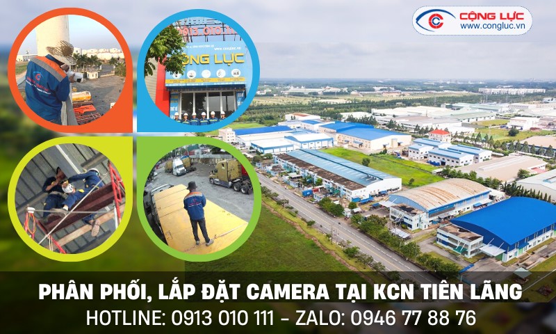 thi công lắp đặt hệ thống camera quan sát ở kcn tiên lãng, hải phòng