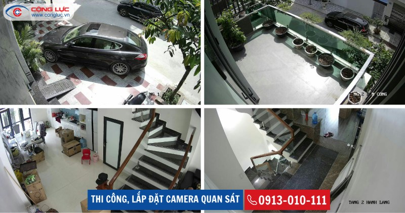 lắp hệ thống camera quan sát nhà iền kề vinhomes vũ yên hải phòng