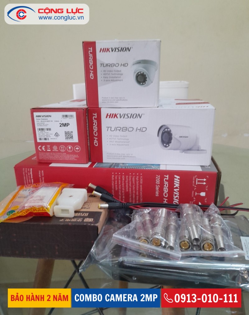 bán trọn bộ camera hikvision 2mp chính hãng, giá rẻ nhất tại Hải Phòng