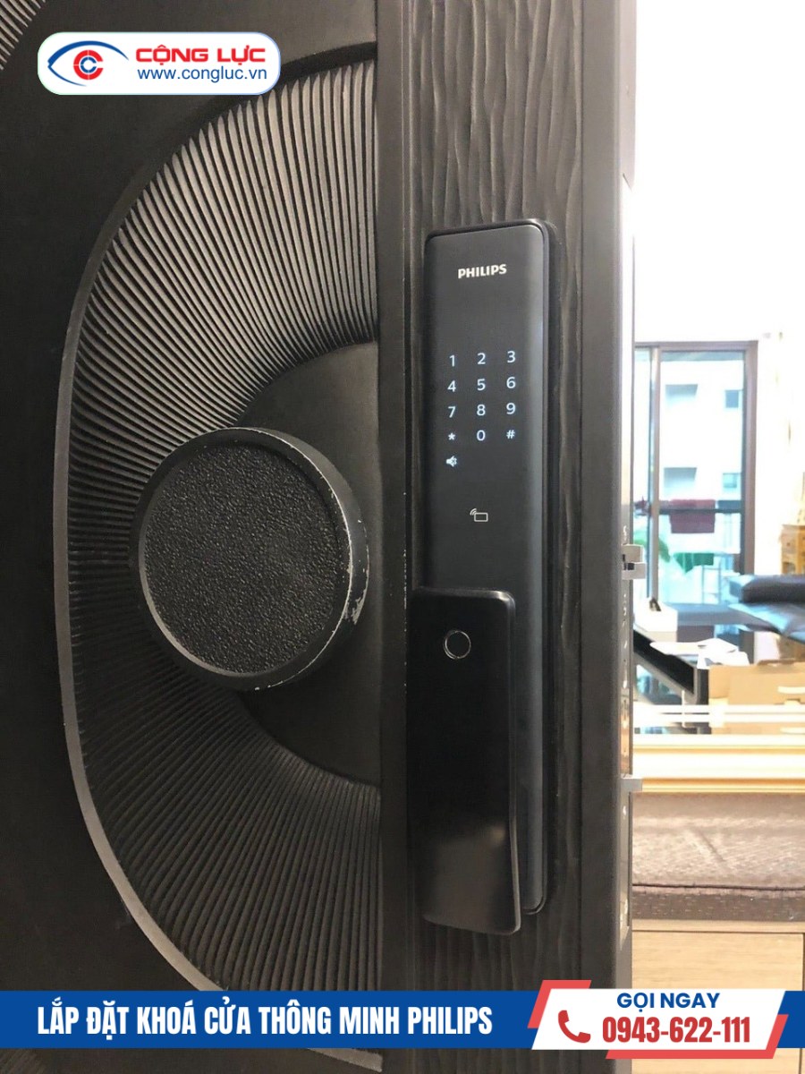 lắp khoá vân tay thẻ từ philips chính hãng giá tốt nhất hải phòng