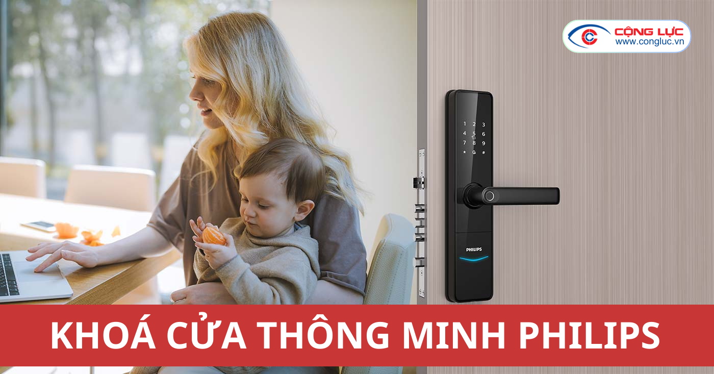 lắp đặt khoá cửa thông minh Philips chính hãng giá rẻ nhất Hải Phòng