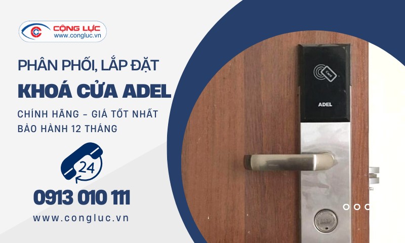 Địa chỉ bán và lắp đặt khóa cửa vân tay Adel chính hãng tại Lê Chân