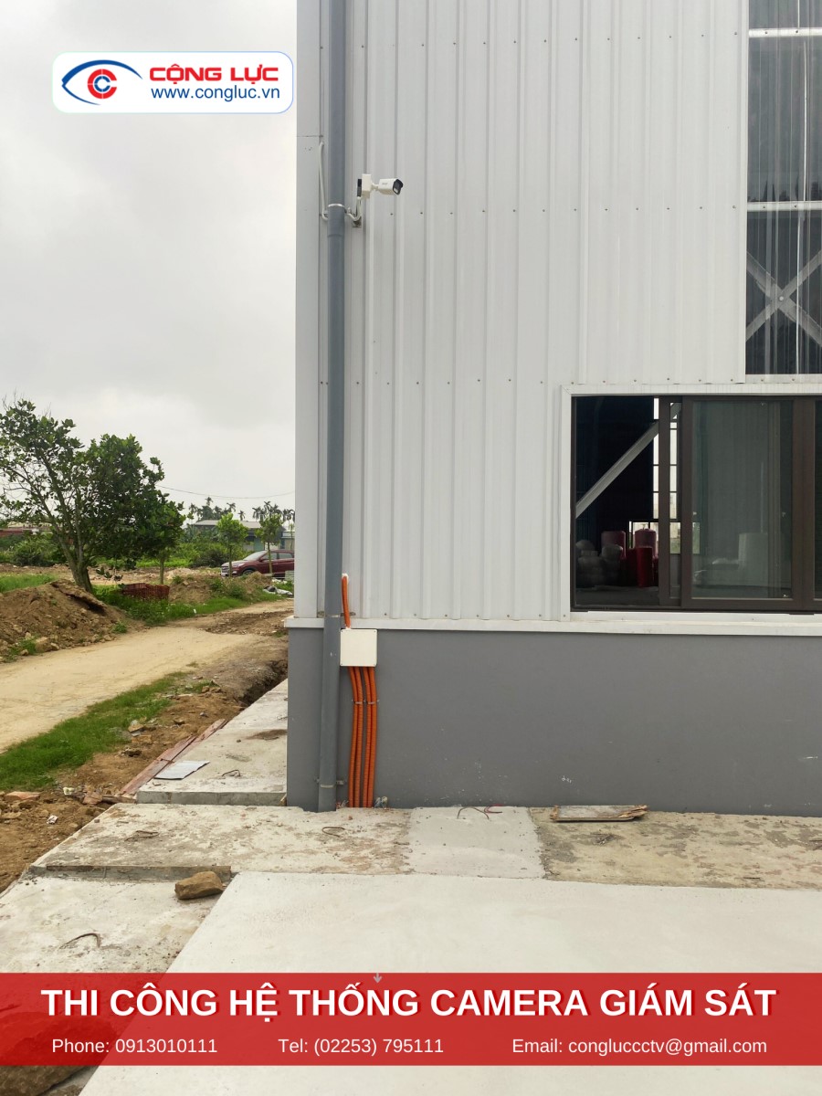 thi công hệ thống camera quan sát tại kcn amata sông khoai