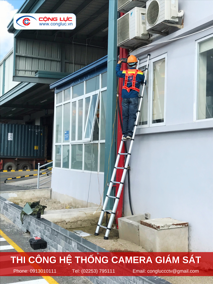 thi công hệ thống camera quan sát tại kcn amata sông khoai quảng ninh