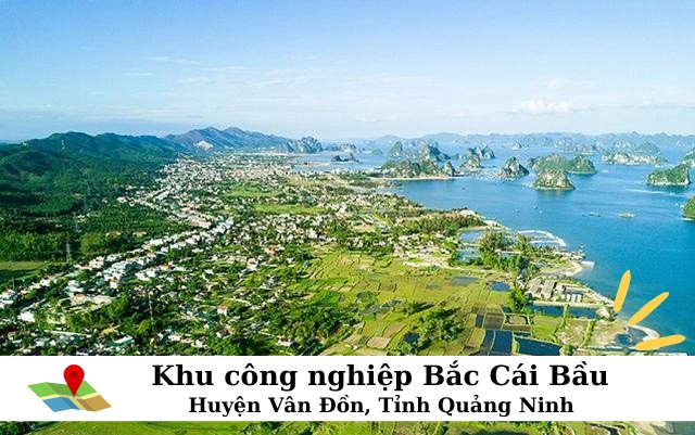 khu công nghiệp Bắc cái bầu thị xã vân đồn tỉnh quảng ninh