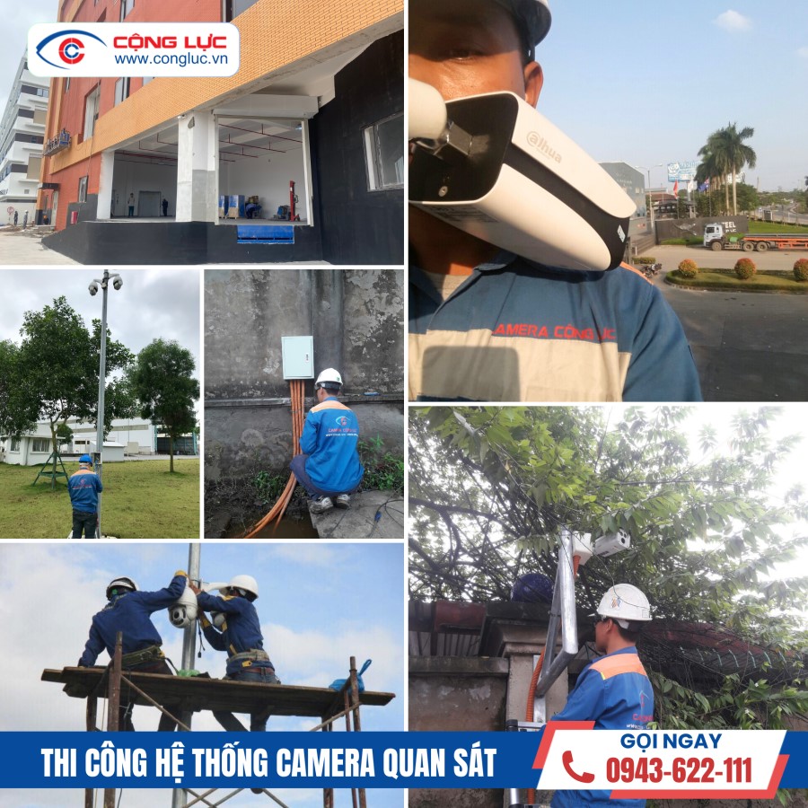 Nhà thầu Cộng Lực thi công hệ thống camera chuyên nghiệp tại KCN cầu nghìn thái bình