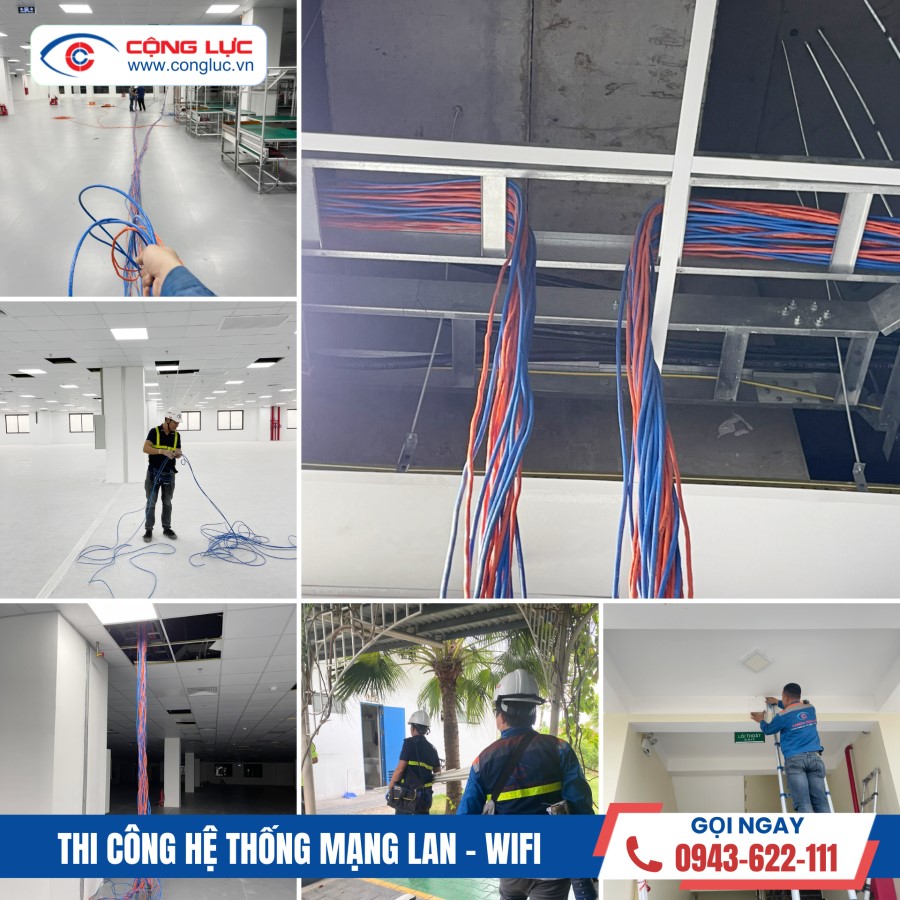 Cộng Lực thi công hệ thống mạng lan wifi chuyên nghiệp tại KCN amata sông khoai quảng ninh