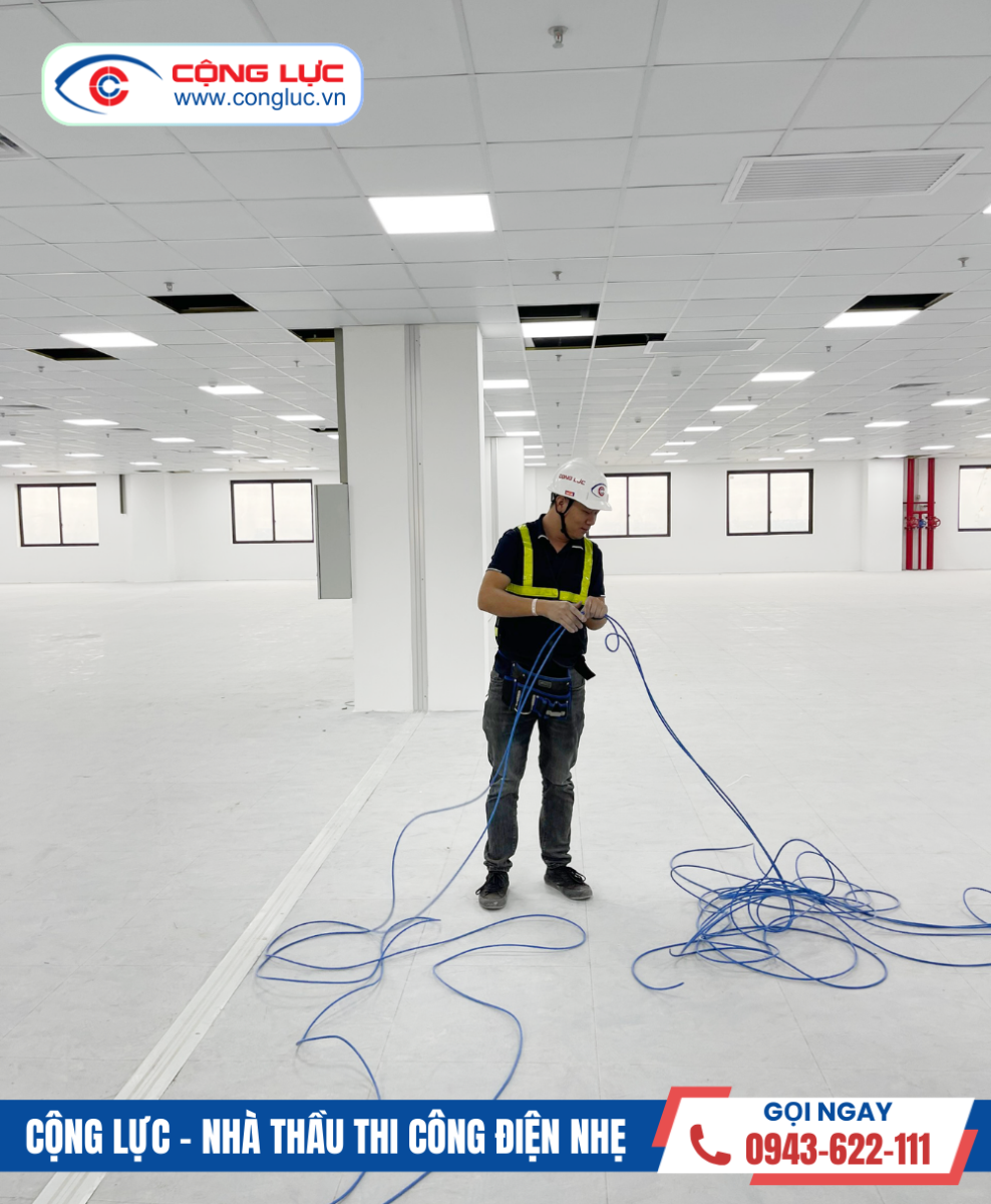 Cộng Lực nhà thầu thi công hệ thống điện nhẹ tại kcn amata sông khoai