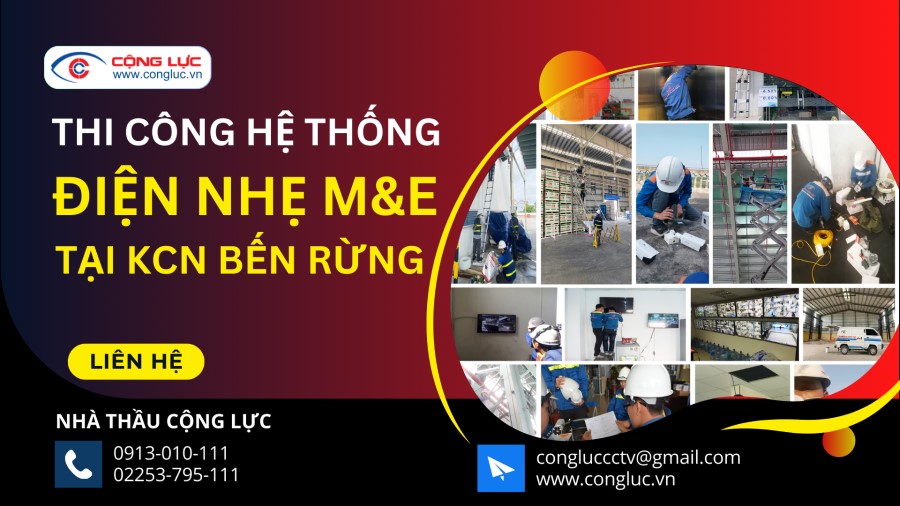cộng lực nhà thầu thi công lắp đặt hệ thống điện nhẹ chuyên nghiệp tại KCN Bến Rừng Thuỷ Nguyên