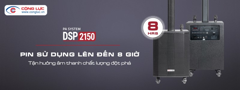 Loa Biểu Diễn Di Động Sumico DSP2150 pin dùng đến 8 tiếng