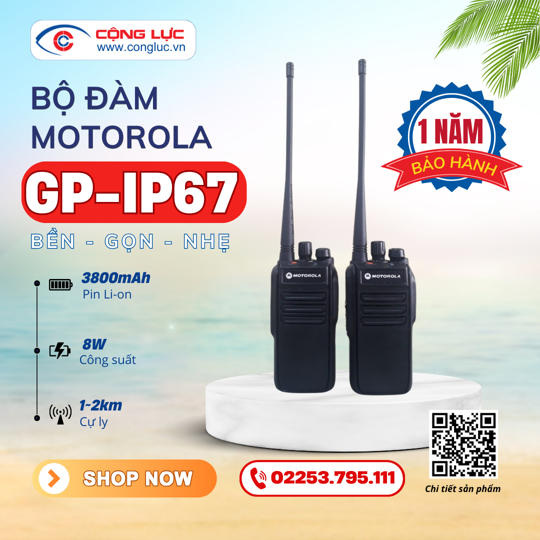 bán máy bộ đàm motorola Gp-ip67 giá rẻ tại hải phòng