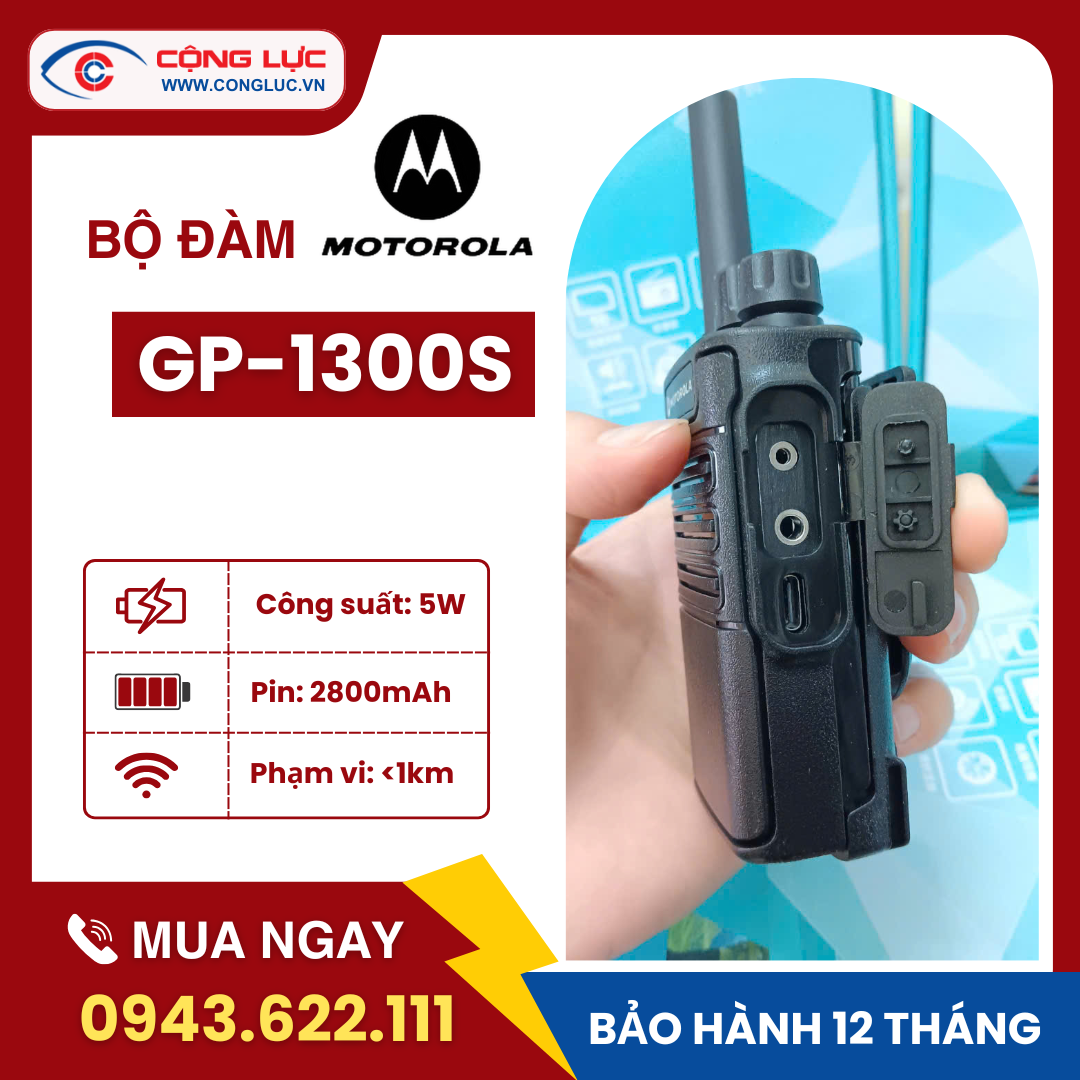 Bán máy bộ đàm cầm tay Motorola GP-1300S giá rẻ 2