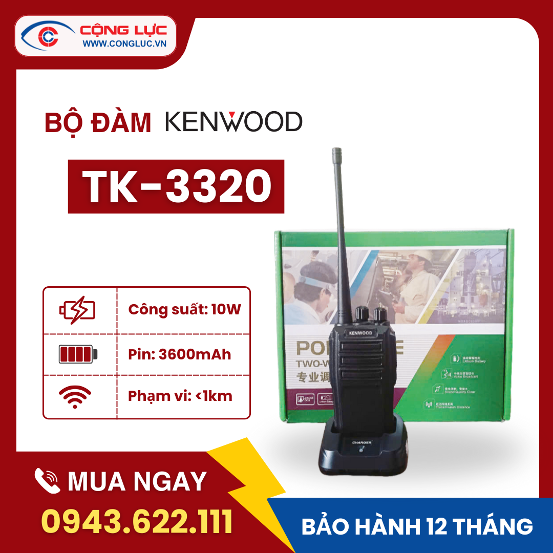 Bán máy bộ đàm kenwood tk-3320 giá tốt tại Hải Phòng
