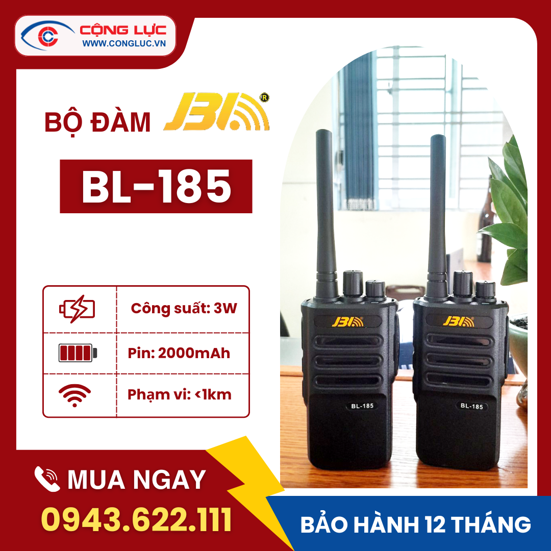 bán bộ đàm jbl bl-185 chính hãng giá rẻ tại Hải Phòng