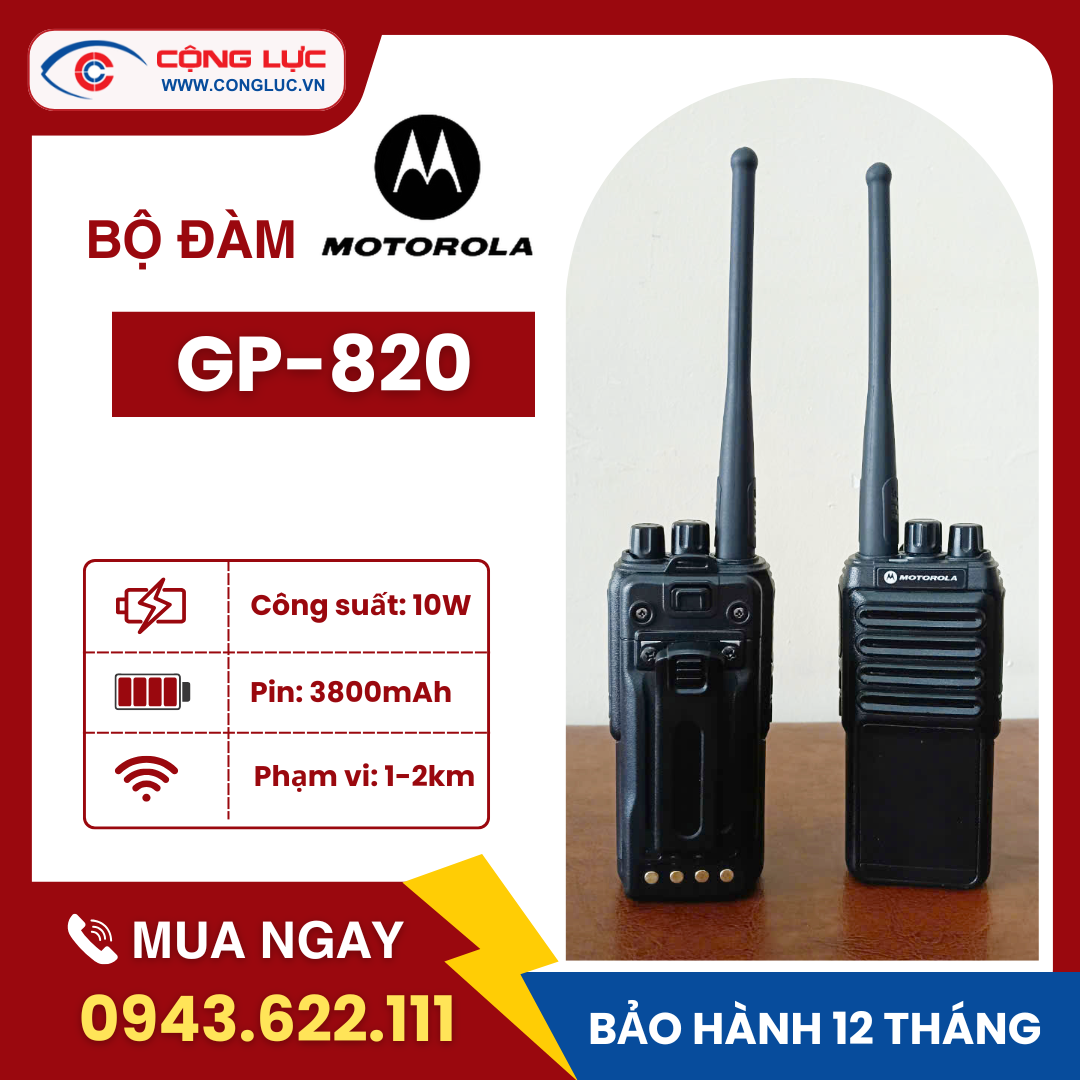 bán máy bộ đàm motorola GP820 giá rẻ tại hải phòng