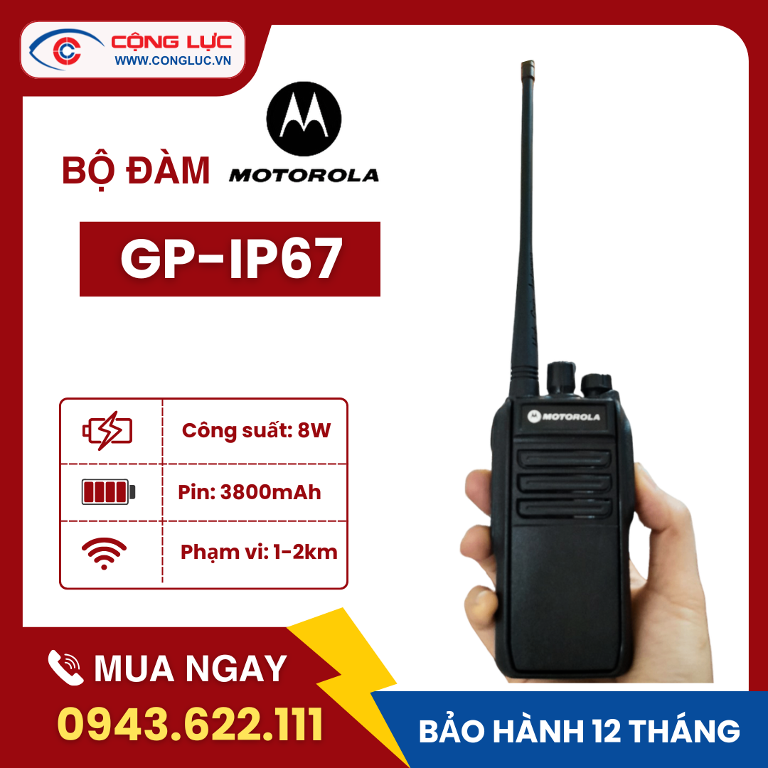 Bán máy bộ đàm cầm tay Motorola GP-ip67 giá rẻ tại hải phòng