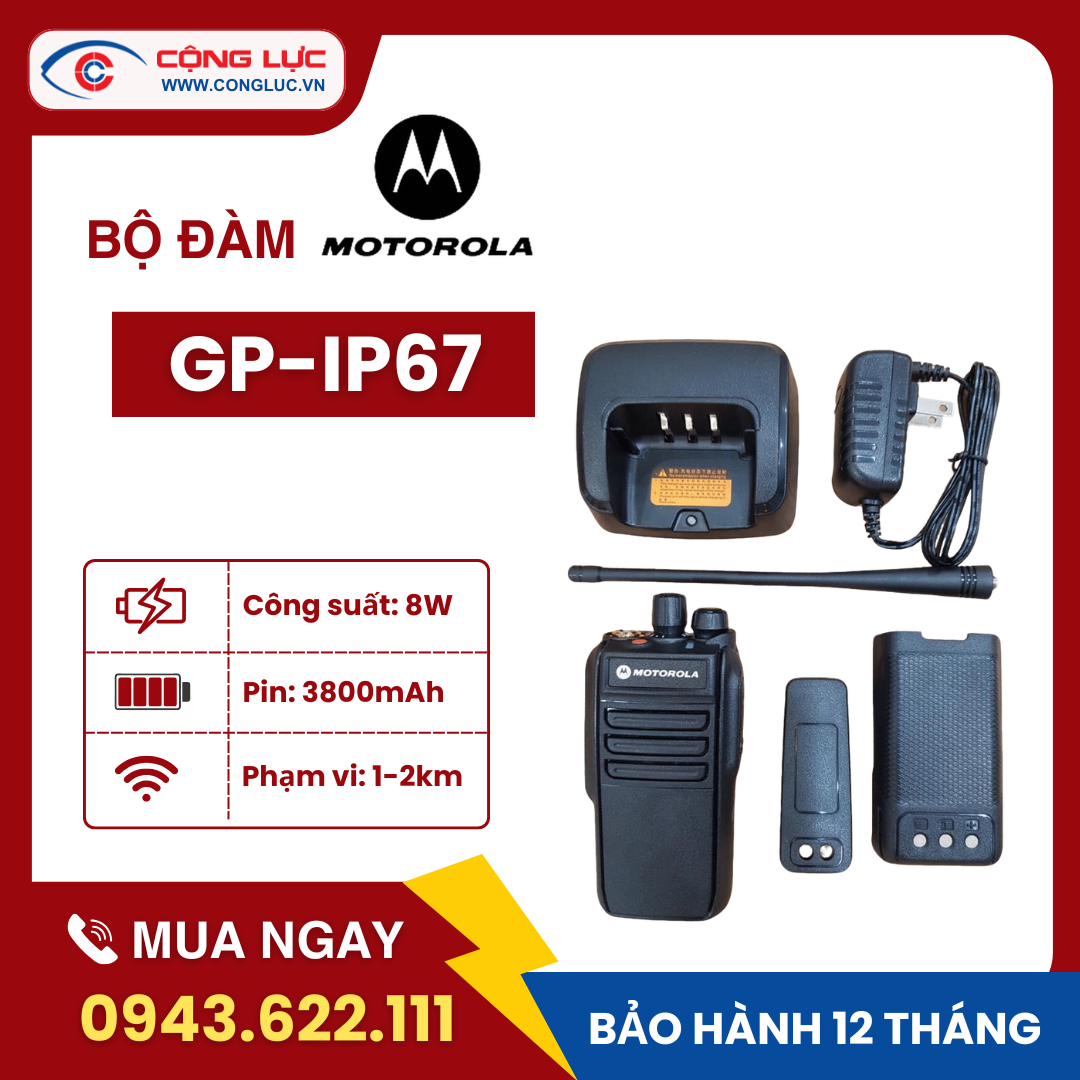 bán máy bộ đàm chống nước motorola gp-ip67 giá rẻ tại hải phòng