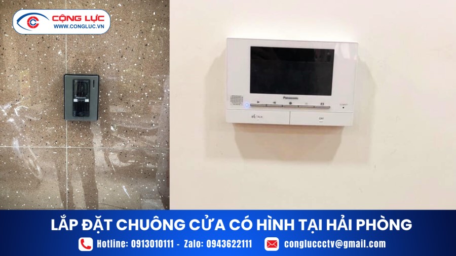 Phân phối và lắp đặt chuông cửa có hình chính hãng giá rẻ tại hải Phòng