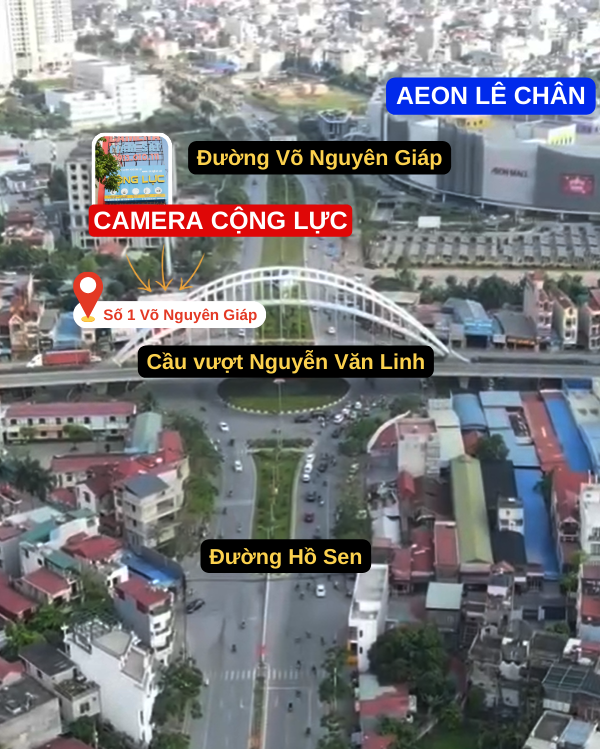 bản đồ vị trí công ty camera cộng lực hải phòng