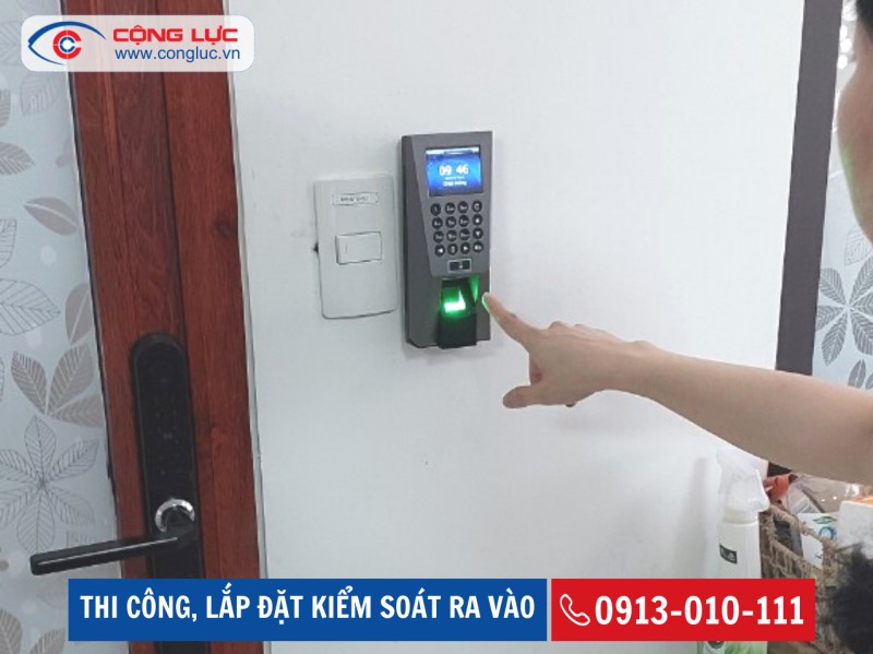 lắp đặt kiểm soát ra vào ronald jack f18/id ở văn phòng công ty stc việt nam toà nhà taiyo 97 bạch đằng