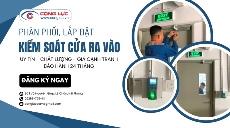 bán và lắp đặt kiểm soát ra vào chuyên nghiệp số 1 hải phòng