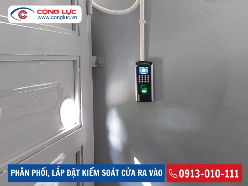 lắp đặt kiểm soát ra vào zkteco sf200id cho dãy nhà trọ tại an dương hải phòng