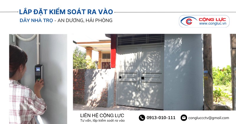 lắp đặt kiểm soát ra vào nhà trọ tại huyện an dương hải phòng