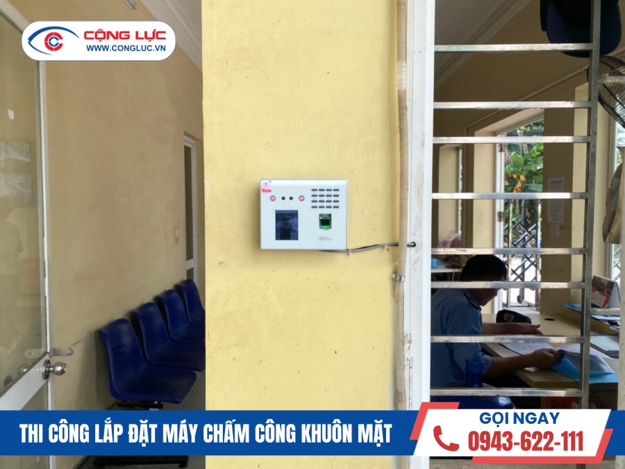Lắp đặt máy chấm công khuôn mặt Zkteco MB-40VL cho công ty Bảo Tiên tại Thuỷ Nguyên Hải Phòng