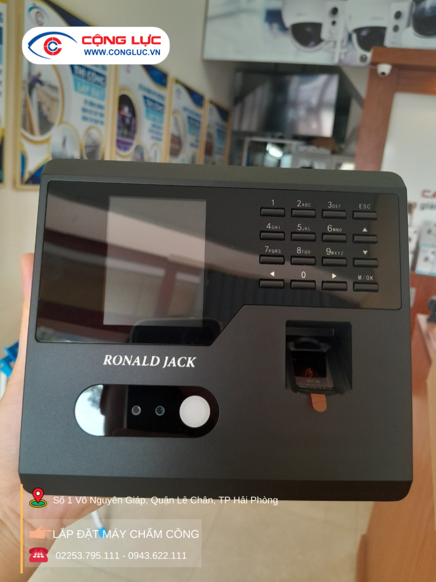 máy chấm công khuôn mặt ronald jack fa-110