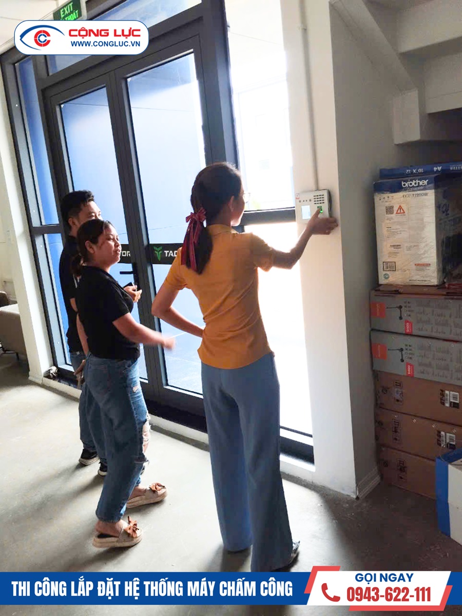 lắp đặt máy chấm công khuôn mặt cho công ty Baike Vehicle Việt Nam tại KCN Bắc Tiền Phong Quảng Ninh