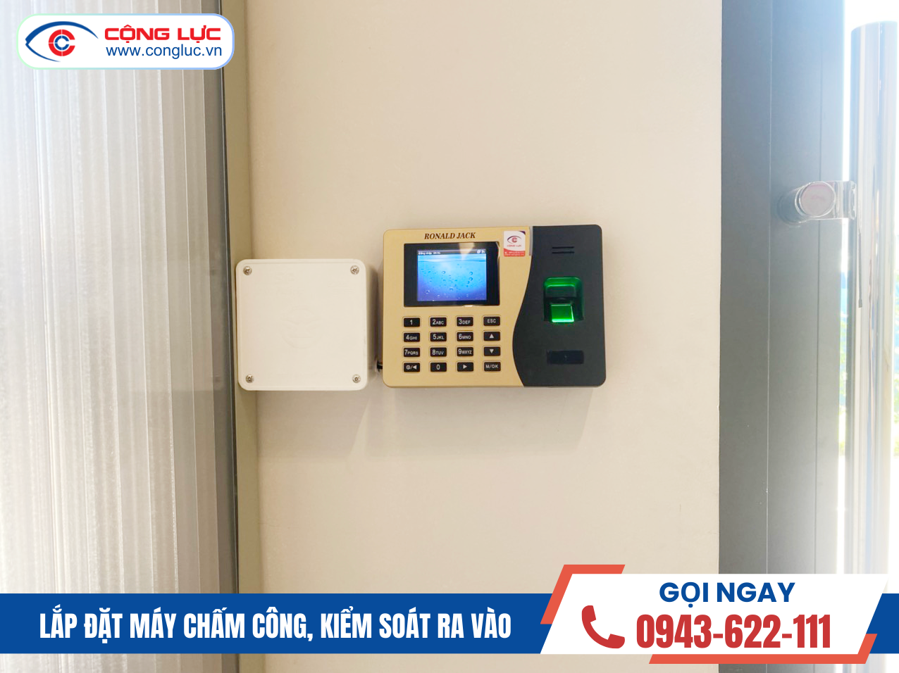 máy chấm công vân tay Ronald Jack K14 Pro - Top 3 máy chấm công bán chạy tại Cộng Lực