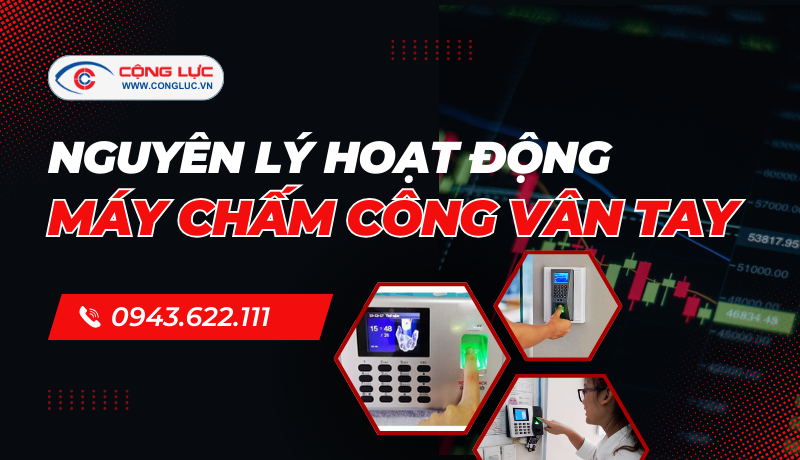 Nguyên lý hoạt động của máy chấm công vân tay hiện đại
